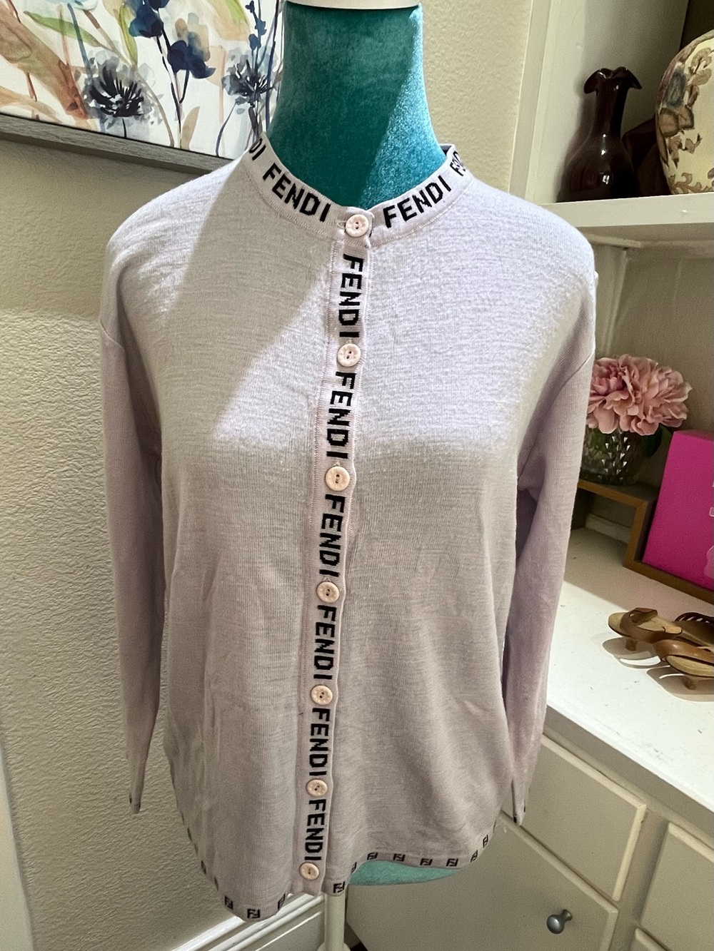 Fendi Purple Cardigan